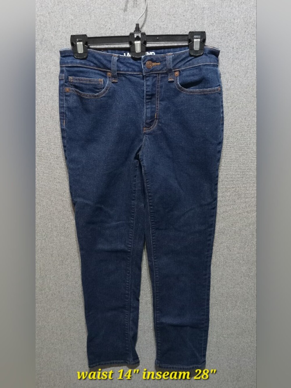 Lands' End Dark Indigo Skinny Jeans